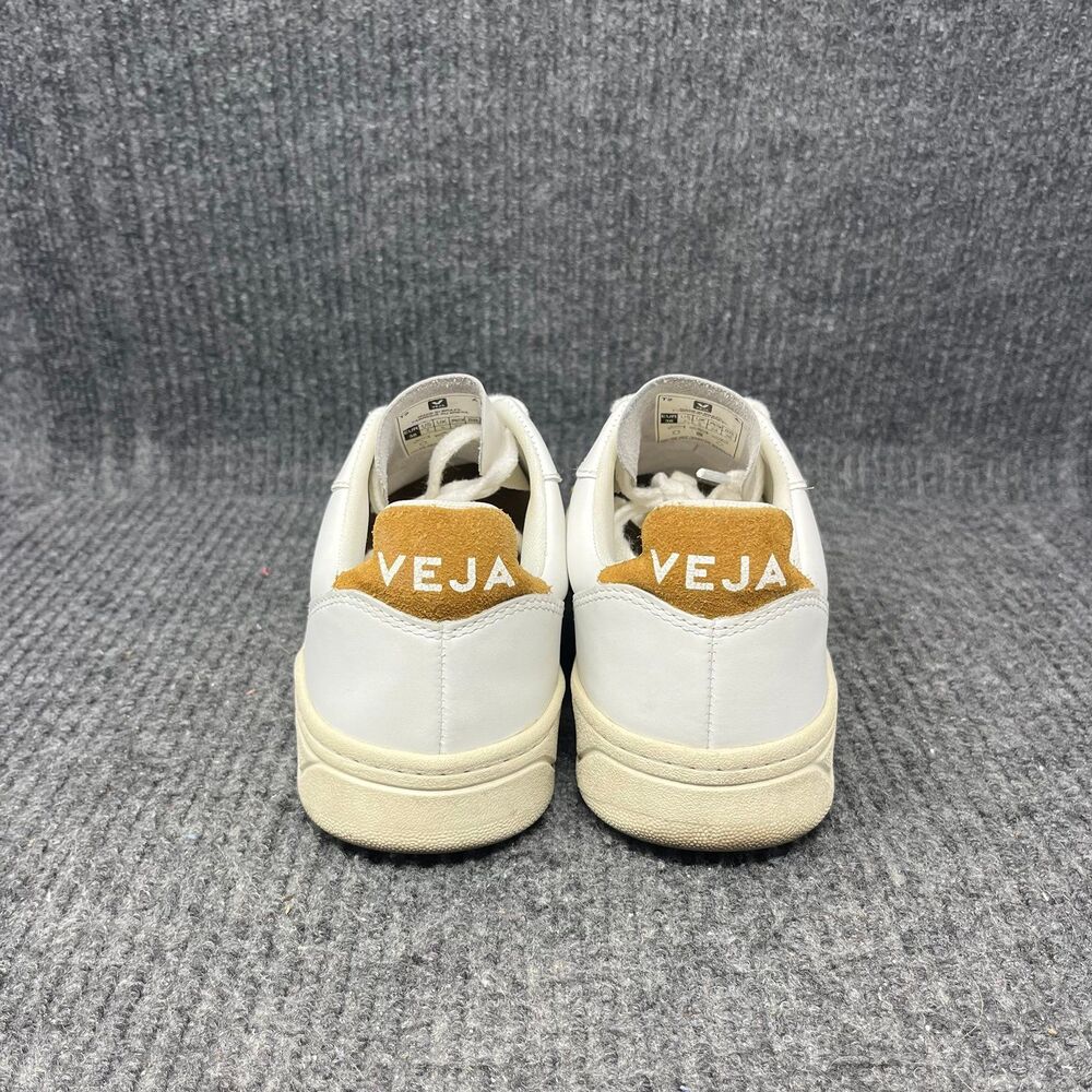 Veja V-10 Extra White Camel Brown Leather Sneakers Low Top Women’s 7 US - Picture 4 of 8